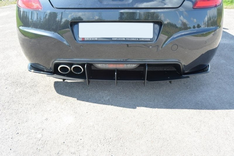 Heck Ansatz Flaps Diffusor für PEUGEOT RCZ schwarz Hochglanz