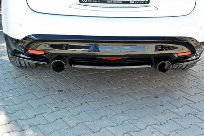 Mittlerer Diffusor Heck Ansatz für INFINITI QX70 Carbon Look