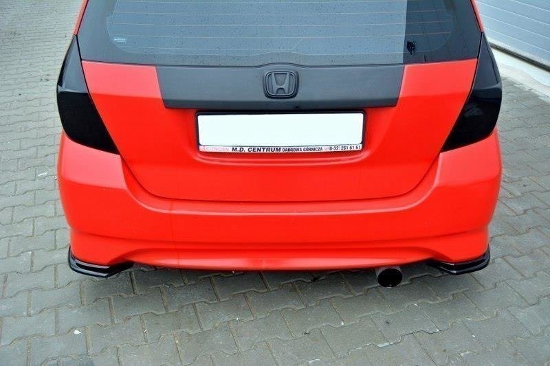 Heck Ansatz Flaps Diffusor für HONDA JAZZ MK1 schwarz matt