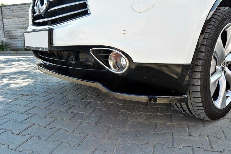Front Ansatz für v.1 INFINITI QX70 schwarz matt