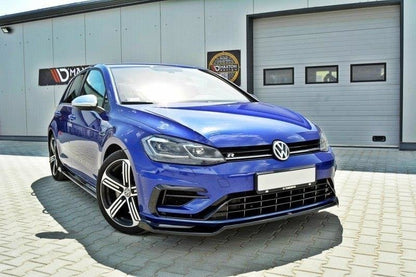 Front Ansatz V.2 für VW Golf 7 R / R-Line Facelift schwarz Hochglanz