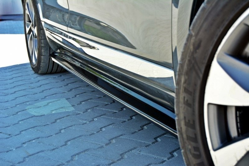 Seitenschweller Ansatz für CITROEN DS5 FACELIFT, PREFACE schwarz matt