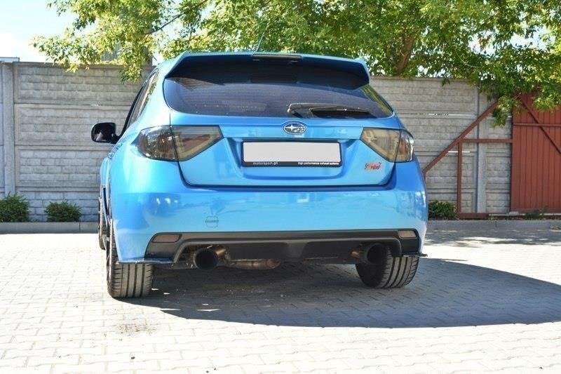 Heck Ansatz Flaps Diffusor für Subaru Impreza WRX STI 2009-2011 schwarz matt
