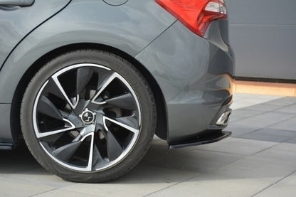 Heck Ansatz Flaps Diffusor für CITROEN DS5 FACELIFT, PREFACE Carbon Look