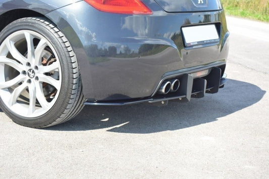 Heck Ansatz Flaps Diffusor für PEUGEOT RCZ  schwarz matt