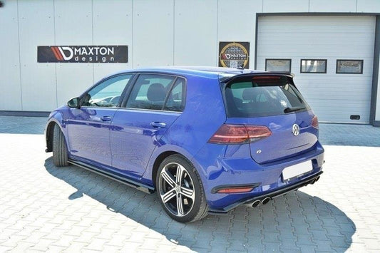 Seitenschweller Ansatz für V.1 für VW Golf 7 R / R-Line Facelift schwarz matt