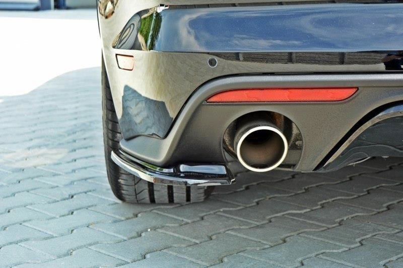 Heck Ansatz Flaps Diffusor für Ford Mustang GT Mk6  schwarz Hochglanz
