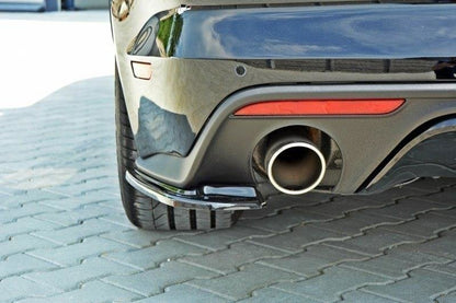 Heck Ansatz Flaps Diffusor für Ford Mustang GT Mk6  schwarz Hochglanz