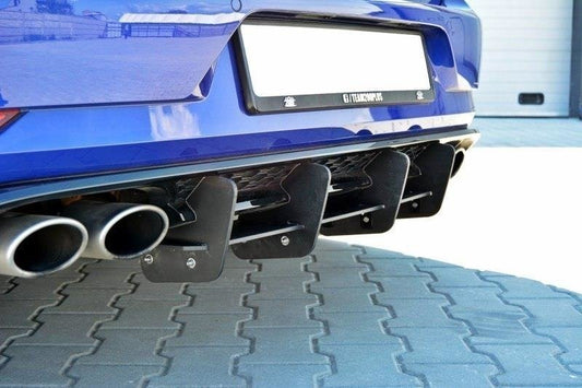 Diffusor Heck Ansatz für Heckschürze für VW GOLF 7 R Facelift