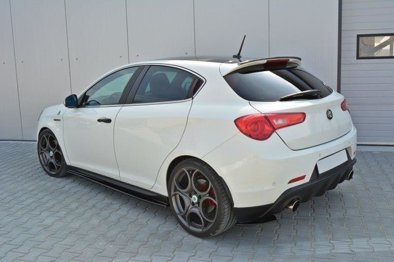 Seitenschweller Ansatz für V.1 für Alfa Romeo Giulietta schwarz Hochglanz