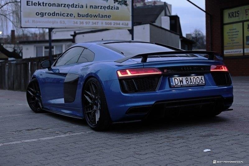 Seitenschweller Ansatz für Audi R8 Mk.2 schwarz matt