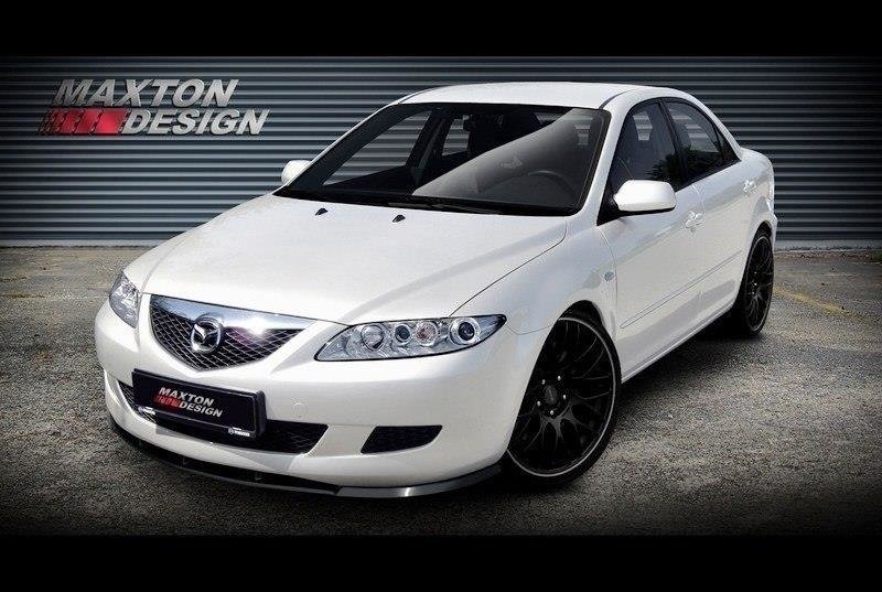 Front Ansatz für MAZDA 6 MK1 VORFACELIFT (2002-2005) schwarz matt