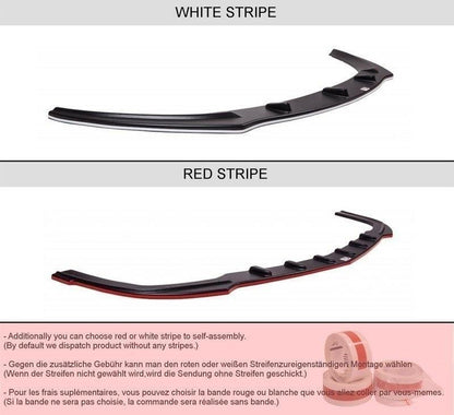 Heck Ansatz Flaps Diffusor für BMW 1er E87 Standard/M-Performance schwarz matt