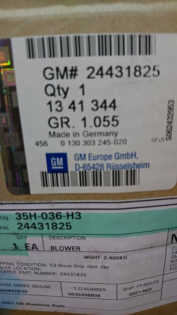 Astra g Zafira a Kühlerlüfter Lüfterrad neu original GM