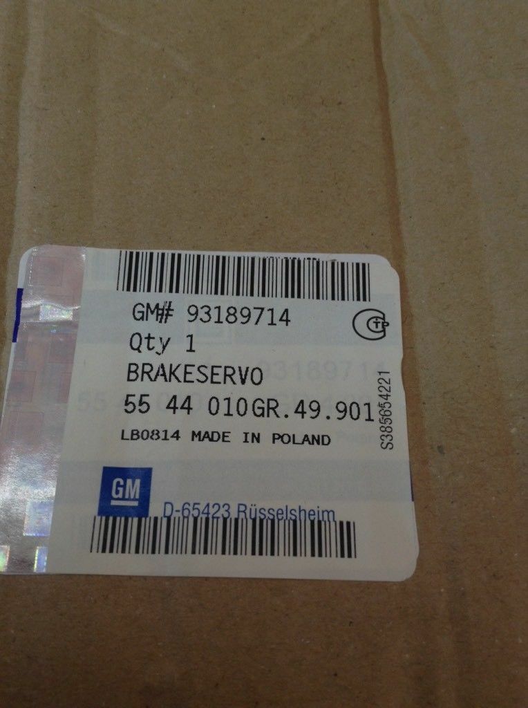 Opel Bremskraftverstärker TRW neu Original GM