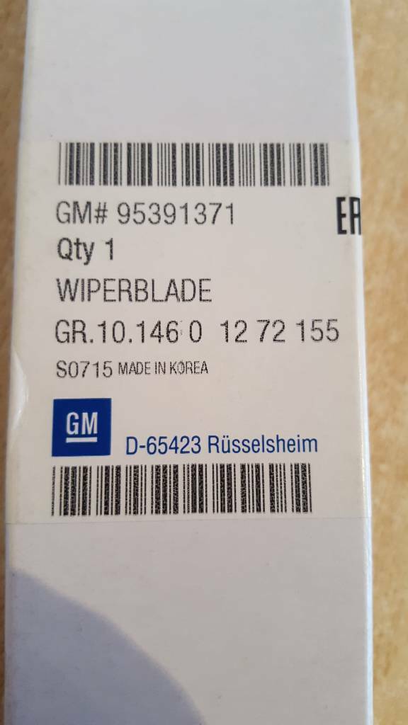 Chevrolet Spark Heckscheibenwischer neu original GM