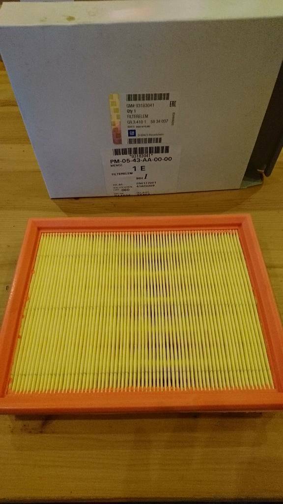 Combo Luftfilter neu original GM