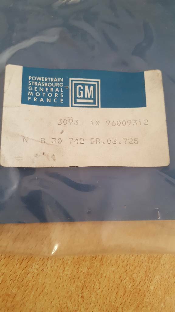 Original GM Satz Schwimmernadel Ventil Vergaser 2.0 N S Neu