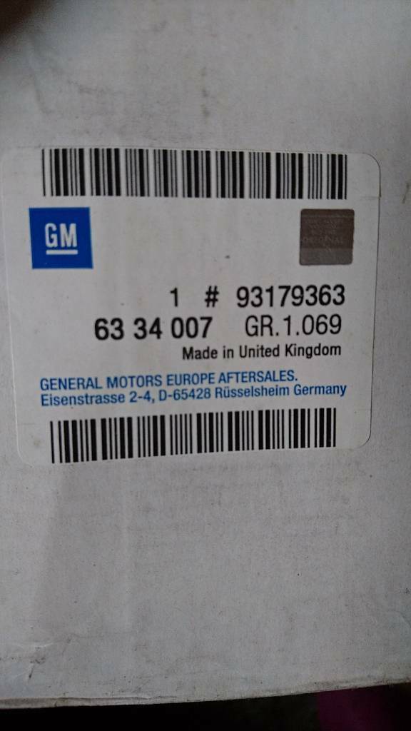 Astra F Corsa B Wasserpumpe neu original GM