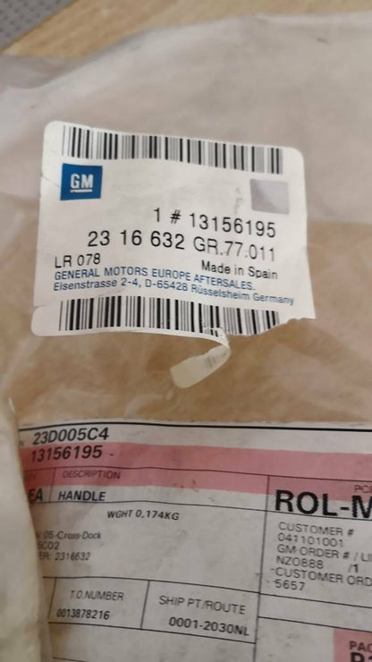 Opel Meriva A Ausrückhebel Hintersitz Rechts Neu Original GM