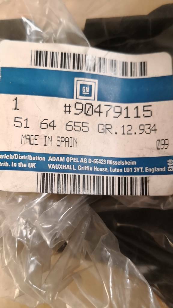 Opel Corsa B Tigra A Blende Hinten Links neu original GM