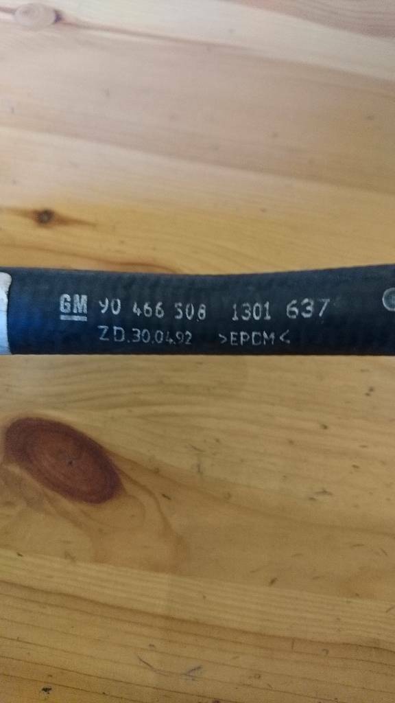 Astra f heizungsschlauch Rücklauf neu original gm 90466508