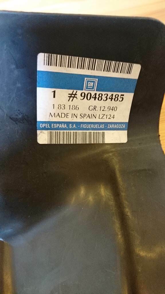 Corsa b Tigra a Radhausschale hinten links neu original gm