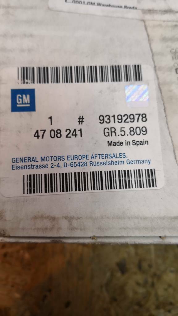 Opel Agila Bremsscheibe 4 Loch Vorne Neu Original GM