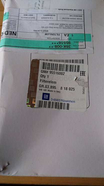 Opel Combo D Dieselfilter neu original GM