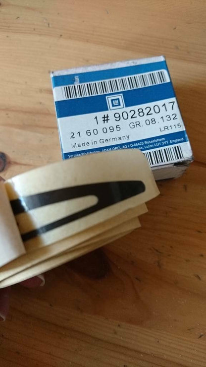 Ascona C Zierstreifen Anthrazit Kotflügel links neu original GM