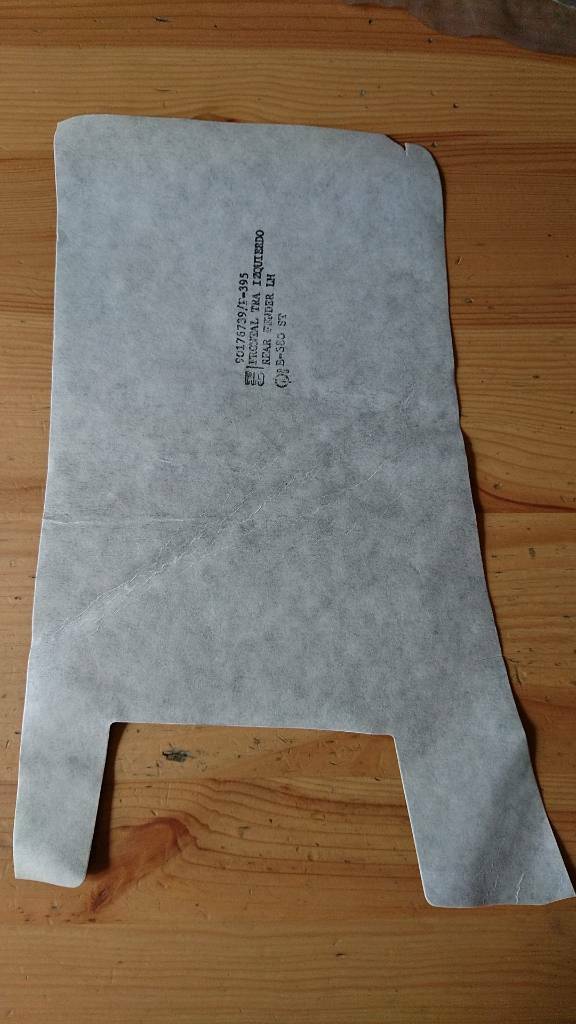 Corsa A Farbstreifen grau Kotflügel unten links Neu Original GM