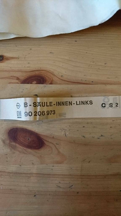 Kadett E Farbstreifen B Säule hinten links neu original GM