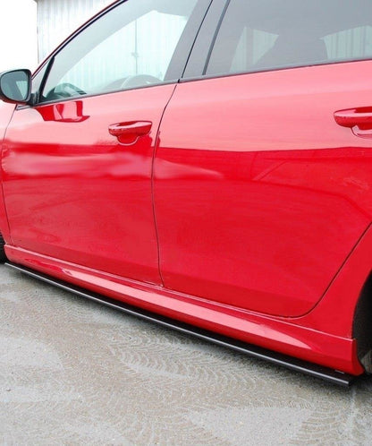 Seitenschweller Ansatz für VW GOLF 6 GTI 35TH / R20 schwarz matt