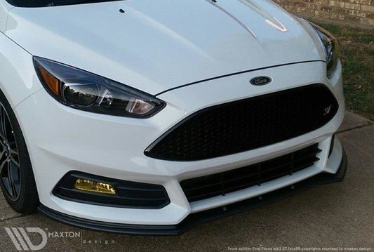Front Ansatz V.1 für Ford Focus ST Mk3 FL schwarz Hochglanz