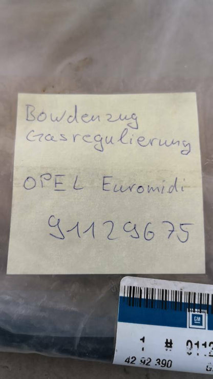 Opel Euromidi Bowdenzug Gasregulierung Neu Original GM