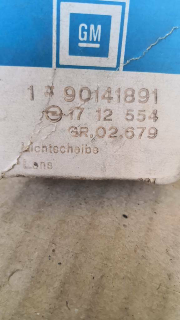 Opel Nebelschlussleuchte Scheibe Hella Neu Original GM