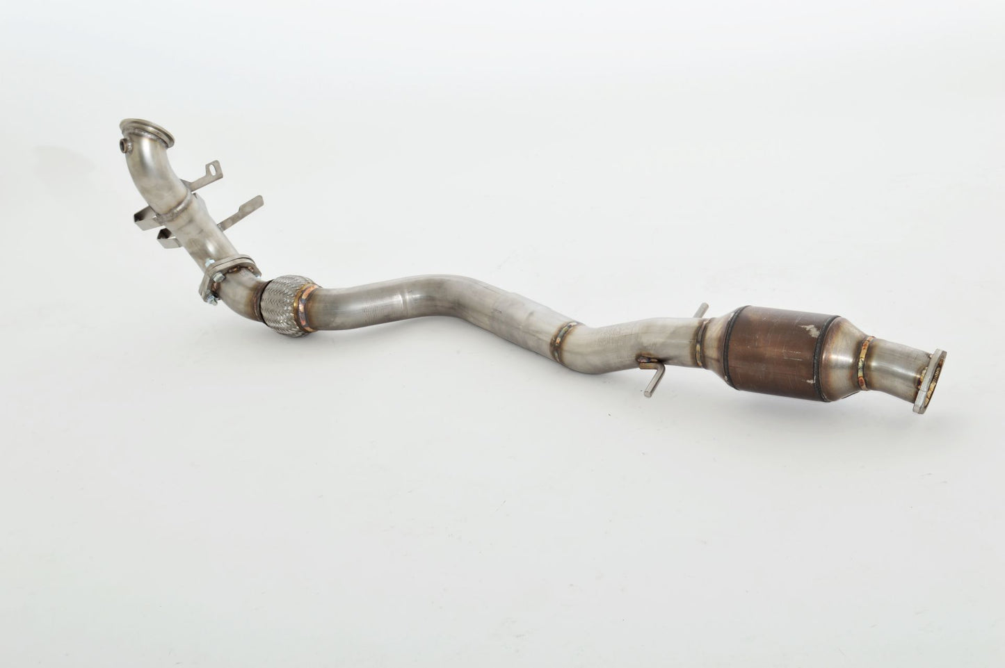Friedrich Motorsport 70mm Downpipe mit 200 Zellen HJS Sport-Kat. Edelstahl