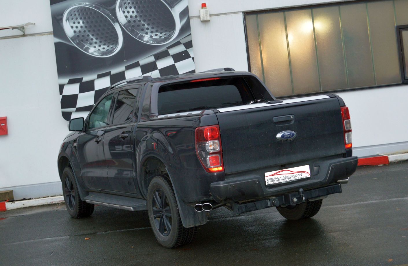 Friedrich Motorsport 70mm Sidepipe Duplexanlage Ford Ranger 2AB