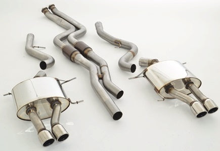 Friedrich Motorsport Ø 2x70mm Duplex-Anlage mit 200 Zellen Sport-Kats. BMW E92/E93