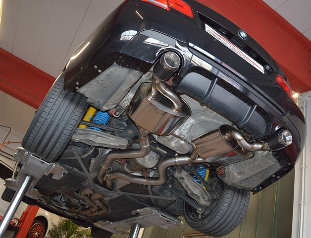 Friedrich Motorsport Ø 2x70mm Duplex-Anlage mit 200 Zellen Sport-Kats. BMW E92/E93