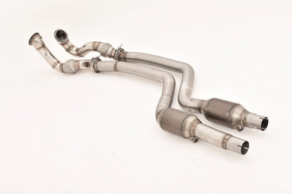 Friedrich Motorsport 2x70mm Downpipe mit 200 Zellen Sport-Kat. Edelstahl