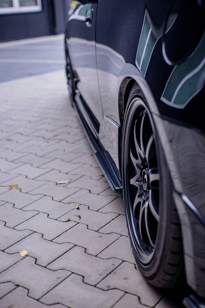 Seitenschweller Ansatz für HONDA CIVIC EP3 (MK7) TYPE-R/S FACELIFT schwarz matt