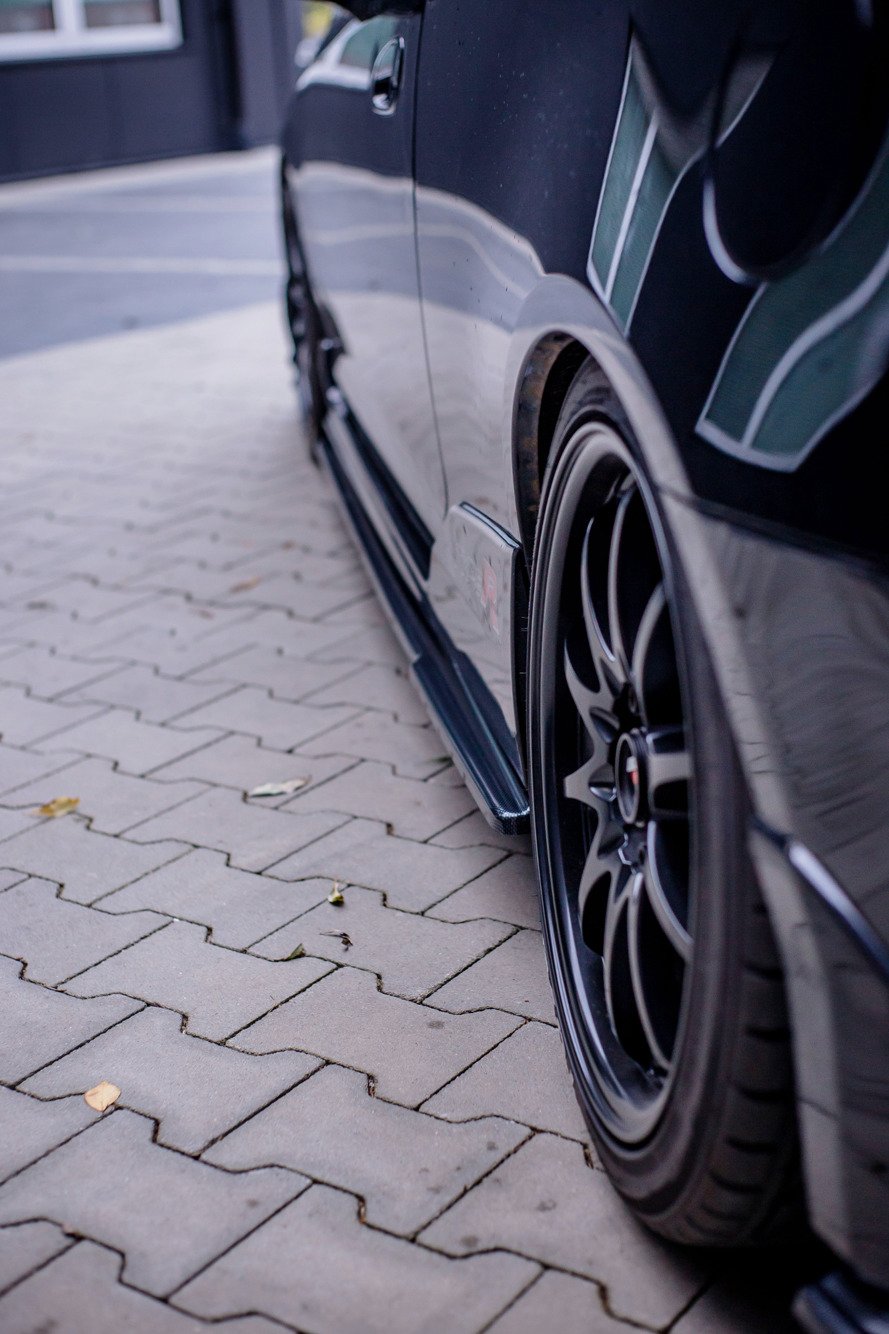Seitenschweller Ansatz für HONDA CIVIC EP3 (MK7) TYPE-R/S FACELIFT Carbon Look