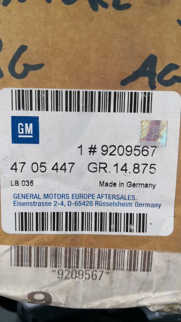 Opel Agila A Sicherheitsgurt Neu Original GM