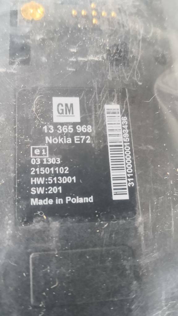 Opel Astra J Mobiltelefon Freisprecheinrichtung Neu Original GM
