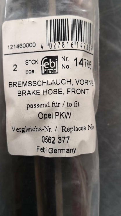 Opel Bremsschlauch Vorne Neu Original Febi