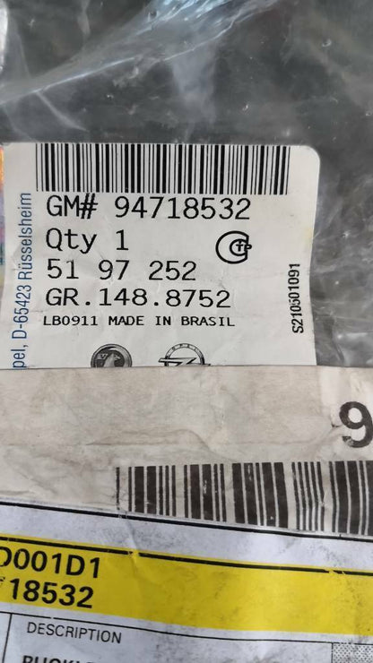 Opel Astra H Gurtschloss Hinten Mitte neu original GM