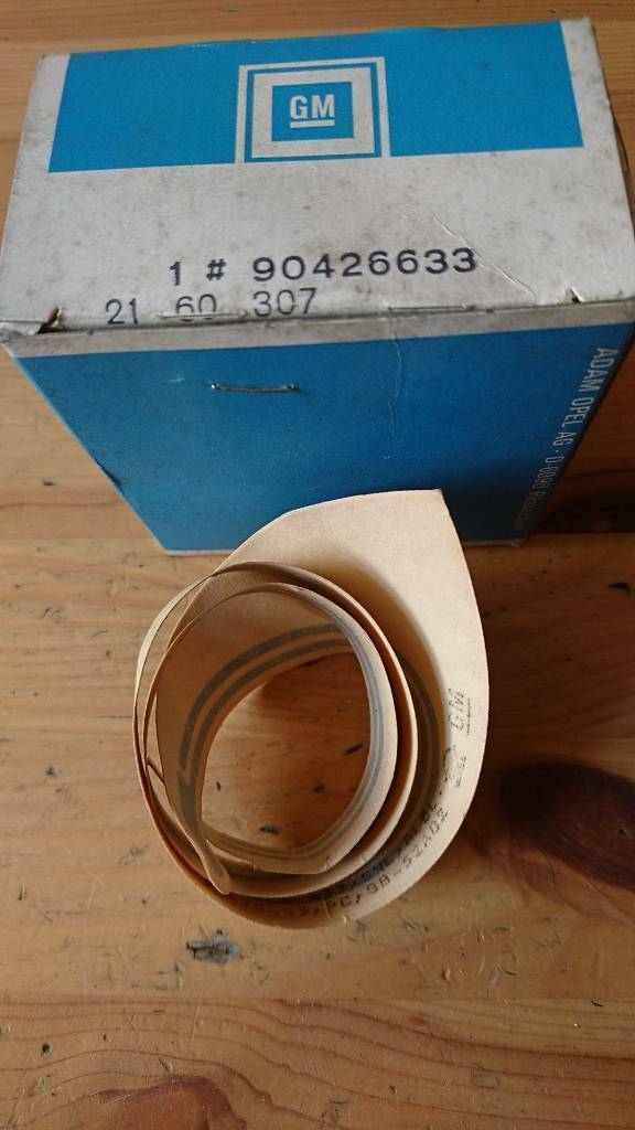 Kadett E Farbstreifen Seitenwand hinten links helles blau original GM