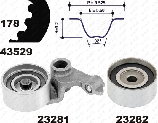 MAPCO Zahnriemensatz 23529