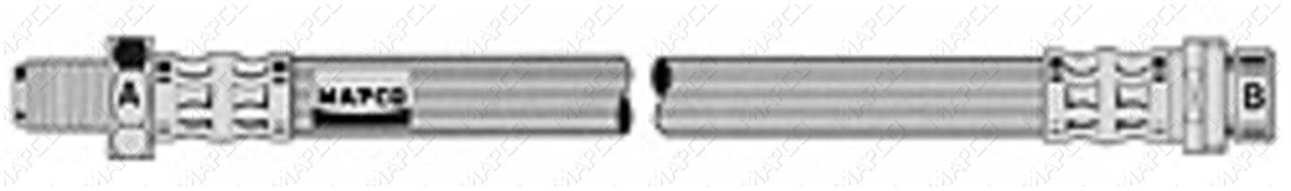 MAPCO Bremsschlauch Hinterachse  3975